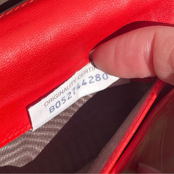 Bottega Veneta Nappa Intrecciato Continental Snap Wallet Red with Chain - Picture 4 of 9